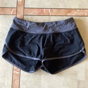 LuluLemon Black Shorts Shorts with grey lining